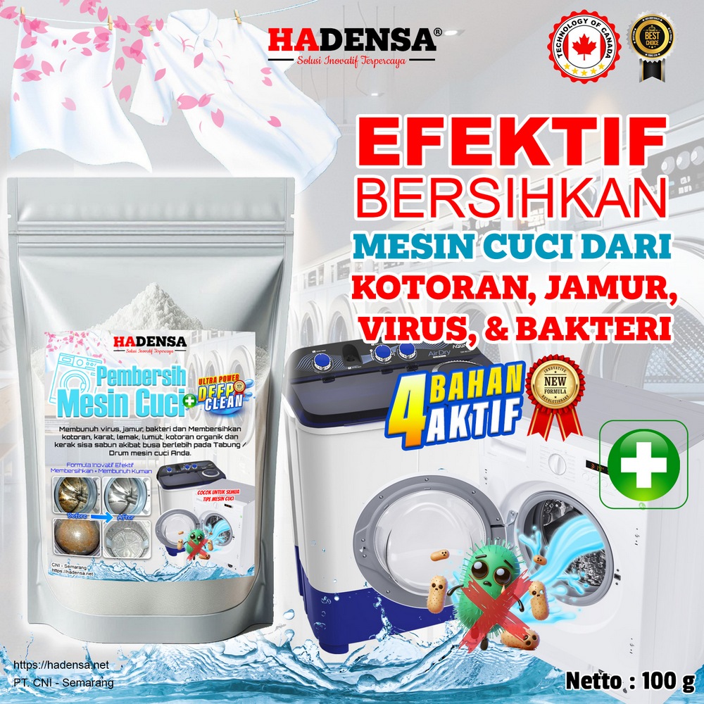 Pembersih Mesin Cuci DeepClean Xpert Bersihkan Kotoran, Jamur, Bakteri (100 g)