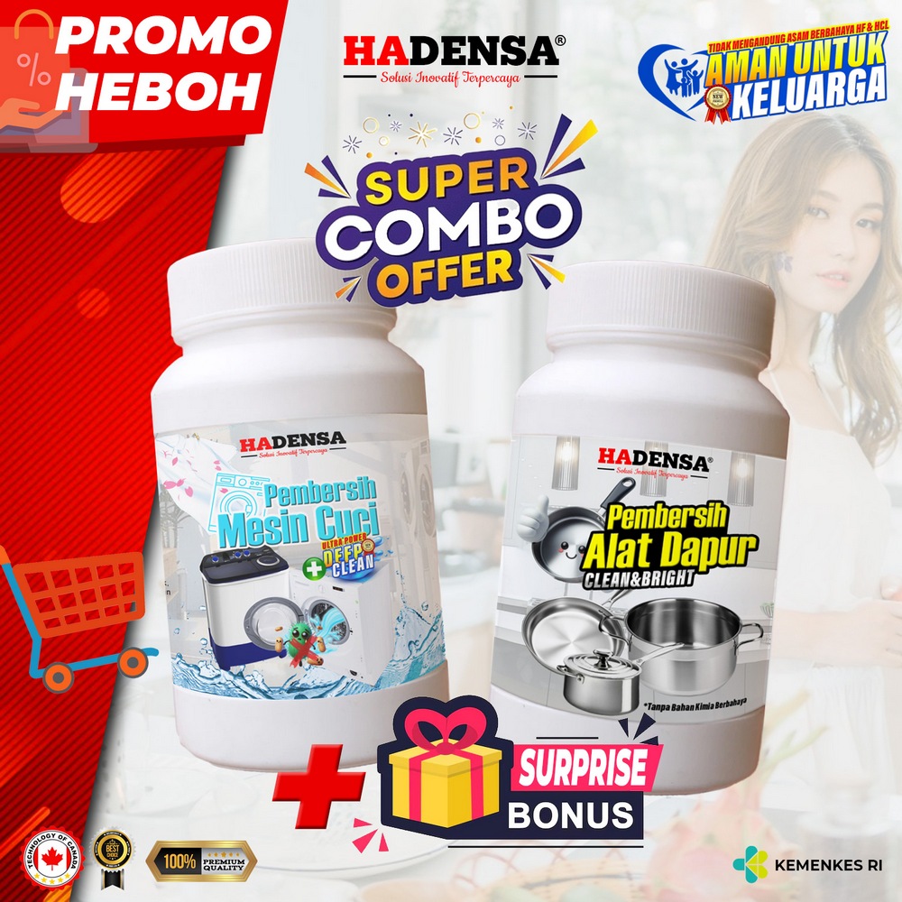 Combo#1 - Pembersih Mesin Cuci + Pembersih Alat Dapur Hadensa